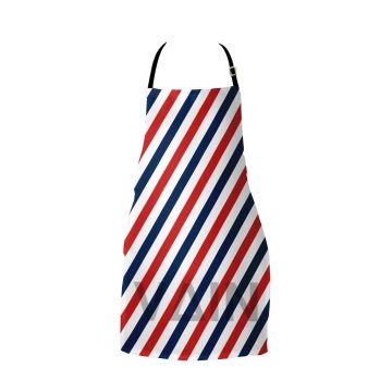 Vain Stripe Apron Vintage Barber Shop Pole Salon Apron