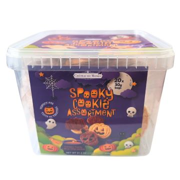 Chateau Du Monde Spooky Cookies Assortment Tub 30g x 20 - Best Before: 19.05.2025