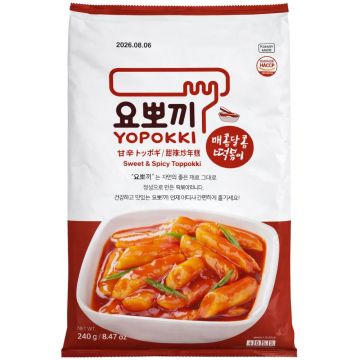 Yopokki Sweet & Spicy Topokki 280g – Korean Rice Cake With Hot Sauce