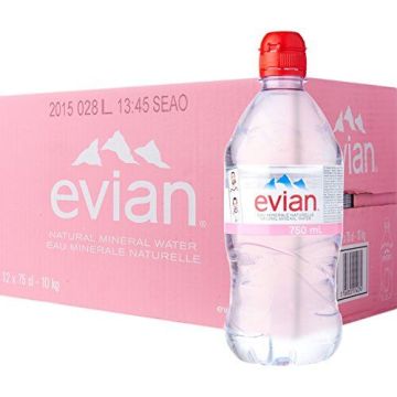 Evian Water Sport Cap 750ml x 12