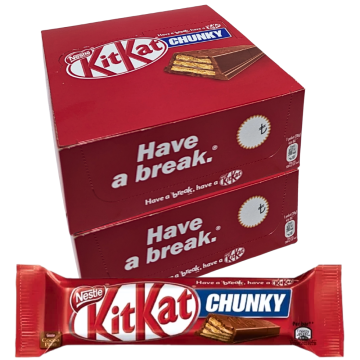 Nestle KitKat Chunky Chocolate Bars 24(2x12) x 38g