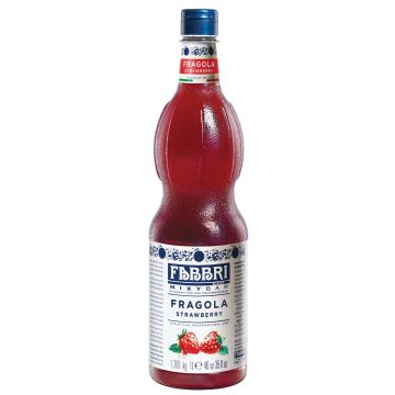 Fabbri Strawberry MixyBar Syrup for Professional Use 1L