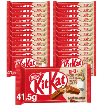 Nestle KitKat 4 Finger Multipack - Pack of 24 (3x8pk) x 41.5g - Crispy Wafer Fingers Covered with Milk Chocolate