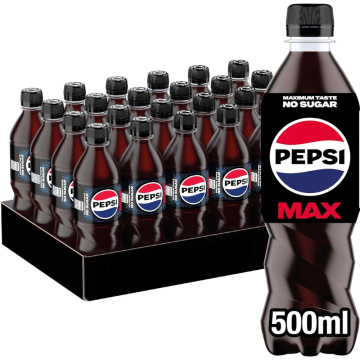 Pepsi Max Bottles 500ml x24
