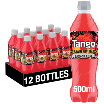 Tango Sugar Free Strawberry Smash 500ml x 12 - Best Before: 09/2025
