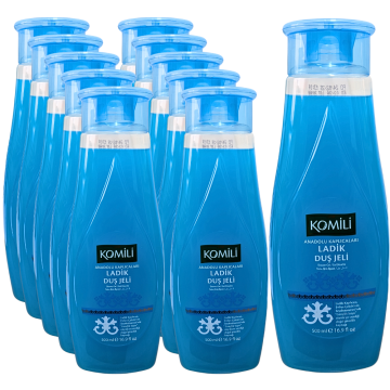 KOMILI LADIK Shower Gel Anatolian Thermal Springs - Pack of 10 x 500ml -  Body Wash