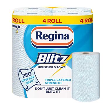 Regina Blitz Household Towel 3-Ply - Pack of 4