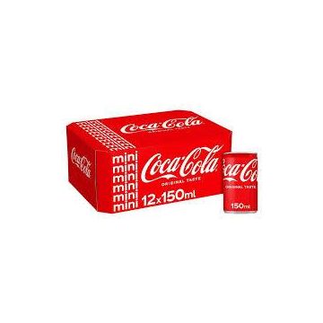 Mini Coca Cola Can150ml x 12 - Best Before: 30.06.2025