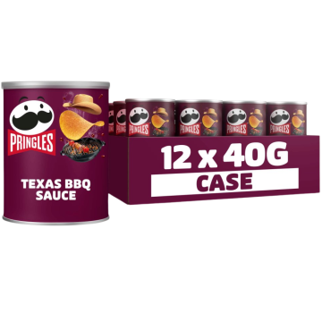 Pringles Texas BBQ Sauce Snack 40g x 12
