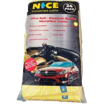Nice Microfiber Cloths Ultra Soft- Premium Quality (24 pack)