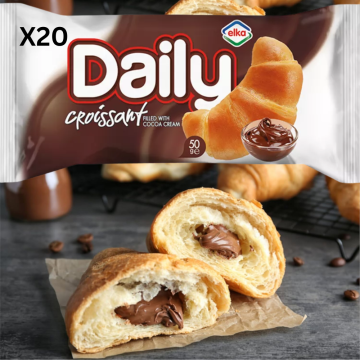 Daily Croissant Cocoa Cream Flavour 50g x20