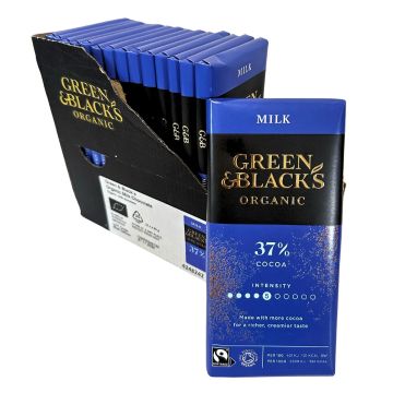 Green & Black's Organic Milk Chocolate Bar 2x90g - Best Before: 21.11.2025