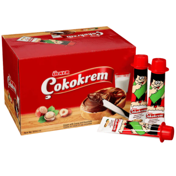 Ulker Cokokrem Cocoa Spread with Hazelnut - Pack of 24 x 40g Tubes - BBE: 21/11/2025