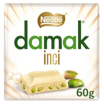 Nestle Damak White Chocolate With Pistachio 60g x 6 Best Before 13/04/2025