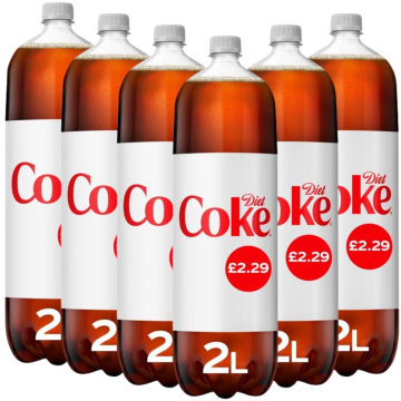 Diet Coke Bottle PMP 2L x 6 