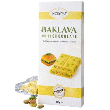Incibeyaz Baklava White Chocolate 100g - Creamy, Sweet & Luxurious Bite