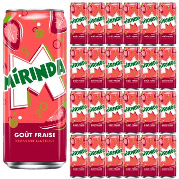 Mirinda Strawberry Slim Cans 330ML x 24