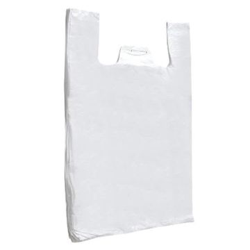 White HD Vest Carrier Bags 11x17x21 Inches x (20 x 100pcs) Boxed 2000