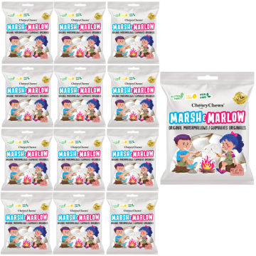 Cheery Chews Marsh & Marlow - Original Marshmallows 150g x 12- NON GMO, Gluten Free, Fat Free, Halal Food