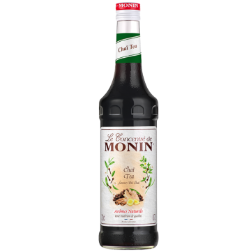 Monin Chai Tea  700ml Bottle - Natural Chai Flavors - Best Before: 08/2025