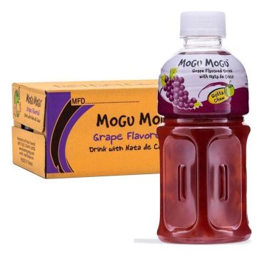 Mogu Mogu Grape Flavoured Drink with Nata de Coco 320ml x 24