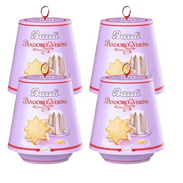 Bauli Il Pandoro Di Verona Christmas Cake 100g x 4 - Best Before: June 2025