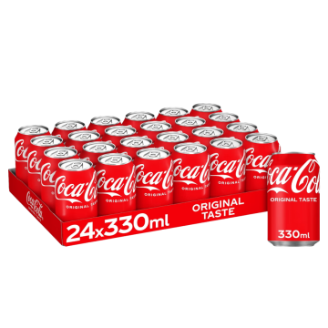 Coca Cola Classic Coke Can 330ml x 24