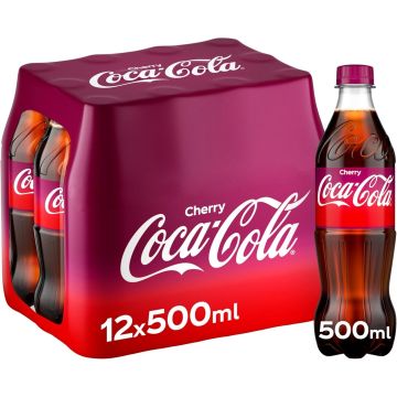 Coca Cola Cherry Bottle 500ml x 12 - Best Before 31/12/2025