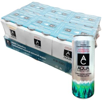  Aqua Carpatica Sparkling Natural Mineral Water 330ml x 24