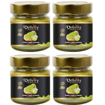 Velleity Pistachio Cream Spread 200g – Pack of 4 – Smooth Pistachio Flavored Spread