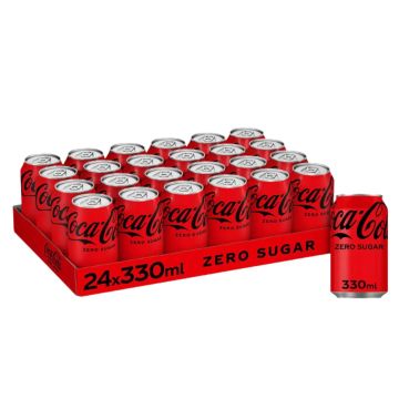 Coca-Cola Zero Sugar Multipack/PMP Cans 330ml x 24