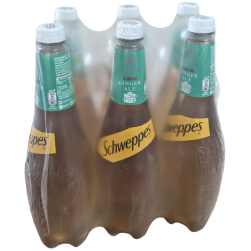 Schweppes Canada Dry Ginger Ale Light 1L x 6  -Best Before: 04/2025