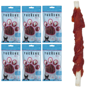 TUCKERS MEAT Duck Breast & Wheat Stick for Dogs Pack of 6 x 60g – Rawhide Free, High Protein Treat – Suitable for All Sizes – Best Before 31/08/2025