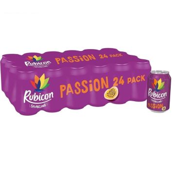Rubicon Sparkling Passion Fruit Multipack Can 330ml x 24