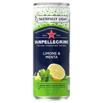 Sanpellegrino Lemon & Mint 330ml x 12 - Best Before: July 2025