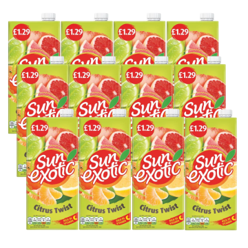 Sun Exotic Citrus Twist PM 1Ltr x 12 Best Before 03/2025