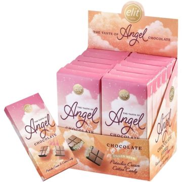 Elit The Taste of Angel Chocolate filed with Pistachio Cream & Cotton Candy 85g x 12