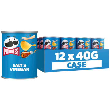 Pringles Salt & Vinegar Snack 40g x 12