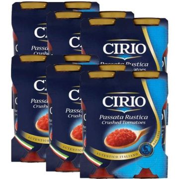 Cirio Passata Rustica Crushed Tomatoes 350g x 12 BBE Jun 2023