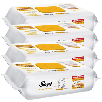 Sleepy Easy Clean Surface Cleaning Wipes & Towels with Natural Soap - 4 x 100 (400 Sheets)