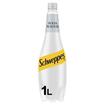 Schweppes Soda Water 1L x 6 BBE 28/02/2026