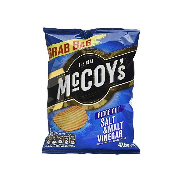 McCoys Salt Malt Vinegar Crisps 47.5g x 36