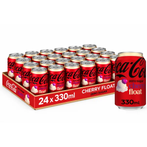 Coca-Cola ZERO Sugar Cherry Vanilla Float Cans - Pack of 24 x 330ml