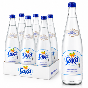 Saka Natural Mineral Water 750ml Glass Bottles – Pack of 6 (Still Water)