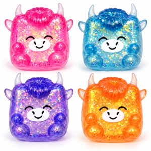 Hamish Highland Cow Squishy Maltose Cube 250g – Assorted Colour – 1pc