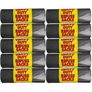 Heavy Duty Refuse Sacks Bin Rolls 720x800mm (20x17 Rolls) 340 Bags