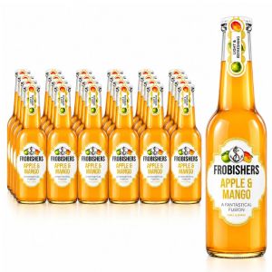 Frobisher's Apple & Mango Fusion Juice Drink Glass Bottles, Pack of 24 x 275ml - Best Before : 23/11/2026