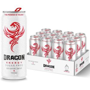 Dragon Energy Sugar Free Energy Drink , Pack of 12 x 500ml – High Caffeine & Taurine 