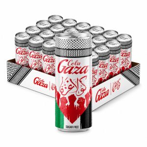Gaza Cola Sugar Free Soft Drink, Pack of 24 x 250ml - Bold Taste, No Sugar
