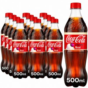 Coca-Cola Cherry Float Bottles, Pack of 12 x 500ml - Refreshing Cherry & Vanilla Taste , Best Before: 31/7/2026